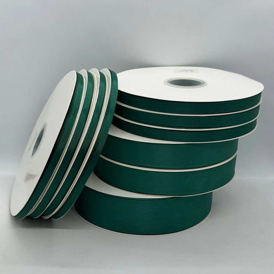 Стрічка репс 3,8 см (8*100 ярдів/91 м.), 1249 смарагдовий