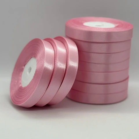 Стрічка атласна 1.2 см (10*36 ярдів), 135 лаванда рожева