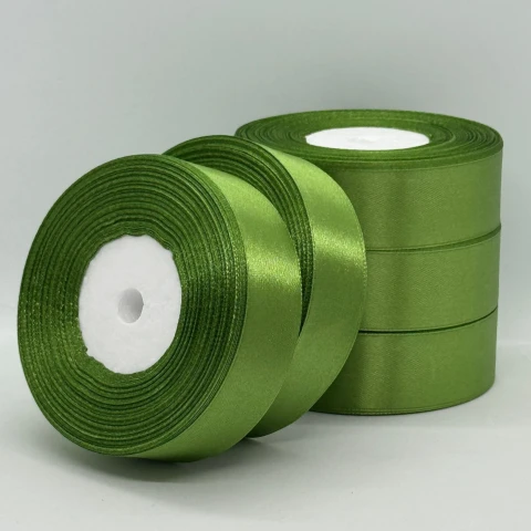 Стрічка атласна 2.5 см (5*36 ярдів), 63 цитрусовий