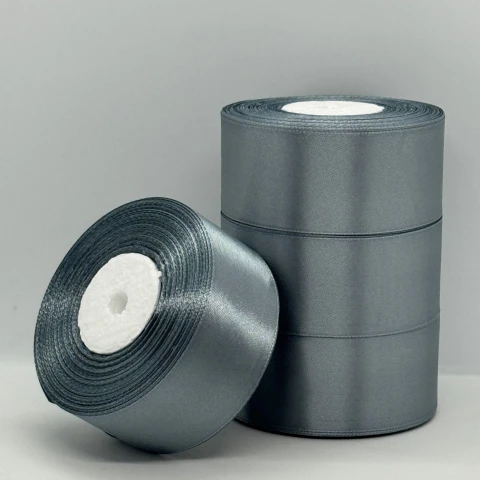 Стрічка атласна 4 см (5*36 ярдів) , 03 сірий