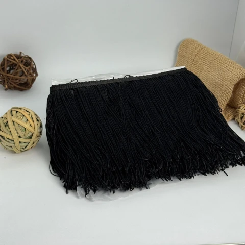 Бахрома танцювальна локшина 15 см (10 ярдів/9,14 м.), 39 чорний