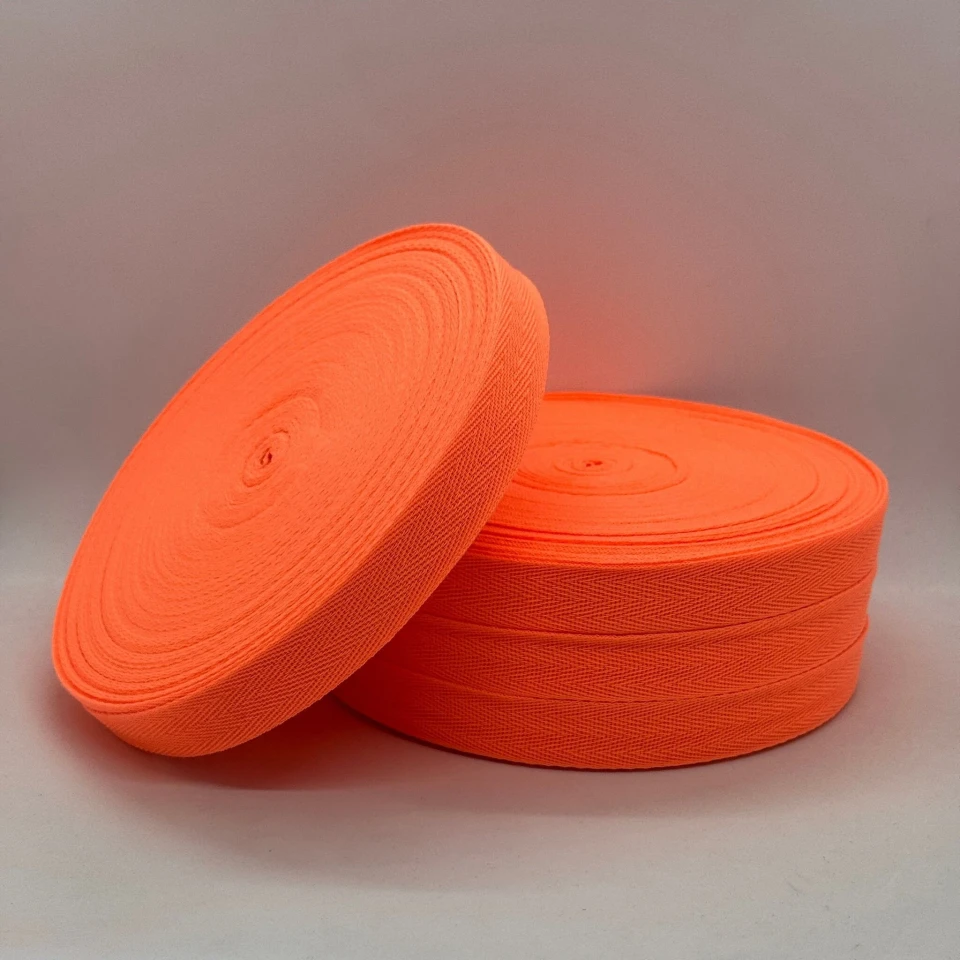 Стрічка кіпер 2 см (20) (40м.), 2239 помаранчевий неон