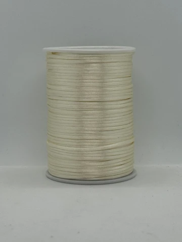 Атласная корсетная тесьма 2.3 мм (100 ярдов/91,44 м.), 14 светлый молочный