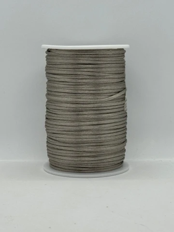 Атласная корсетная тесьма 2.3 мм (100 ярдов/91,44 м.), 67 тёмно-серый