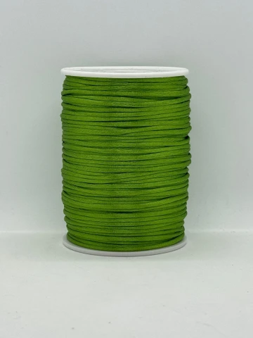 Атласная корсетная тесьма 2.3 мм (100 ярдов/91,44 м.), 93 салатовый