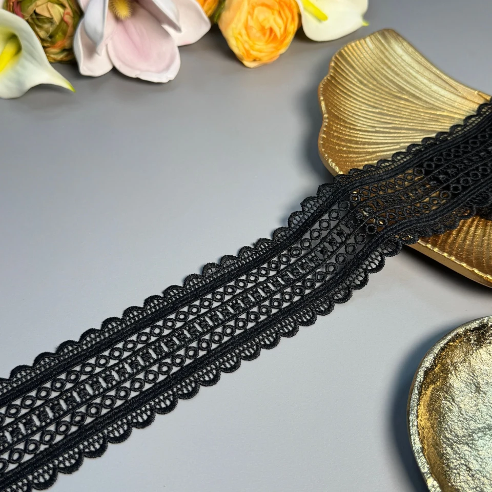 Кружево полиэстер ВВ104780 5 см.(15 ярдов/13.5 м.), черный