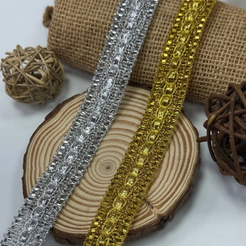 Тасьма люрекс 10880 (20 ярдів/18,28 м.), золото