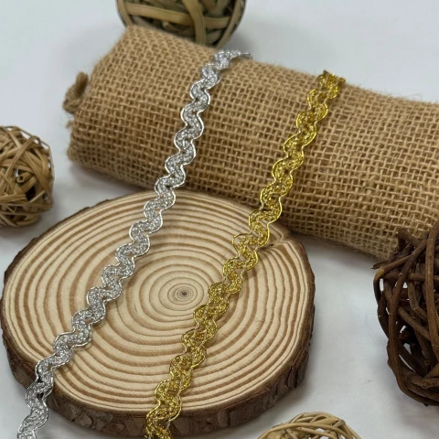 Тасьма люрекс 9786 (20 ярдів/18,28 м.), золото