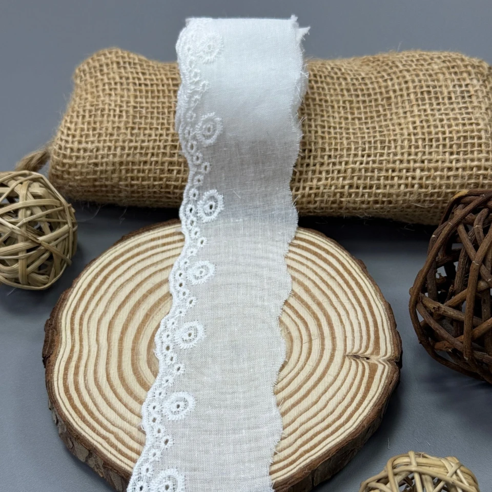 Мереживо прошва 8050 4,5 см.(30 ярдів/27,4 м.), Білий