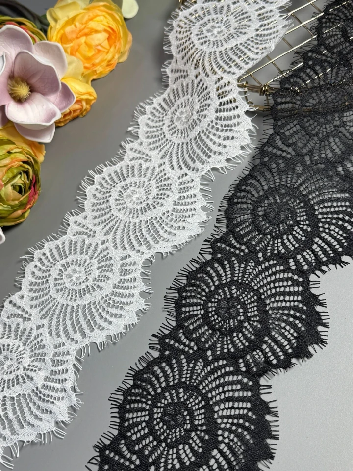 Мереживо французьке J73085 10.5 см. (10*3 м.), теплий білий