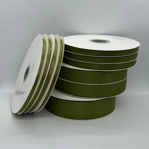 Стрічка репс 1 см (25*100 ярд/ 91 м.), 1246 світлий хакі