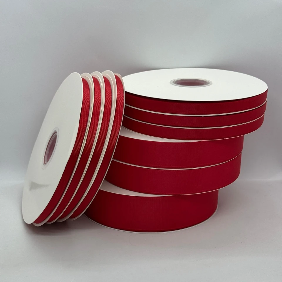 Стрічка репс 0.65 см (33*100 ярдів/91 м.), 1133 червоний