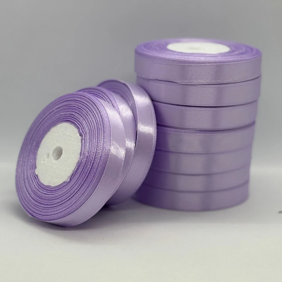 Стрічка атласна 1.2 см (10*36 ярдів), 141 бузковий