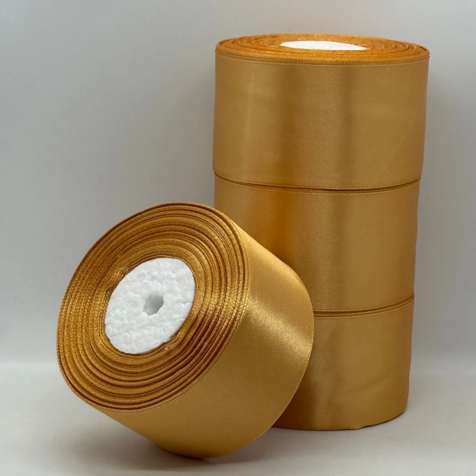 Стрічка атласна 5 см (4*36 ярдів), 114 світлий пісок