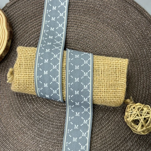 Лампас трикотажний D#7 M 4 см (50 м) , C:5 світло сірий