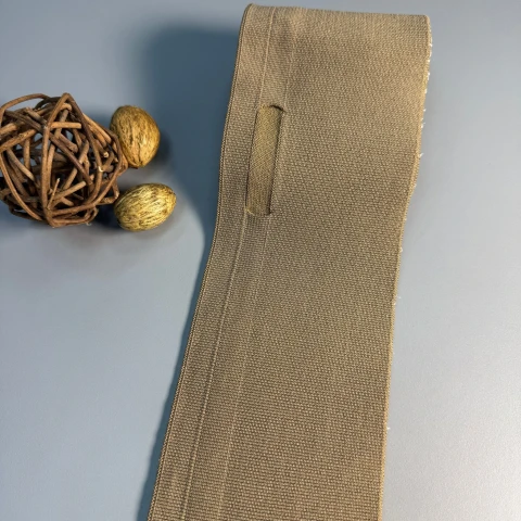 Пояс трикотажний довяз D#1 (8.5см*90 см), темний бежевий