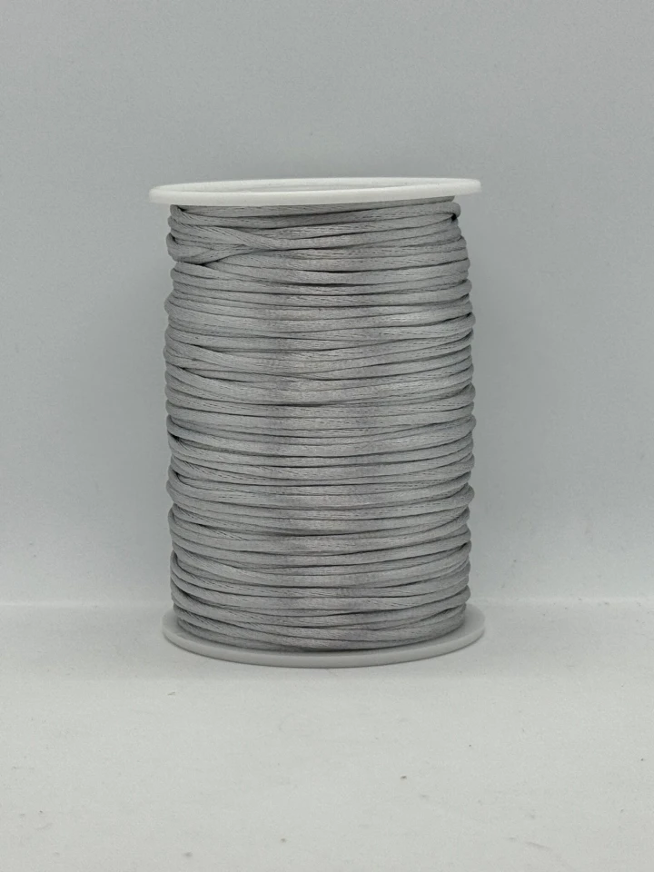 Шнур атласний корсетний 2.3 мм (100 ярдів/91,44 м.), 68 світло сірий