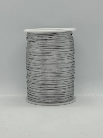 Атласная корсетная тесьма 2.3 мм (100 ярдов/91,44 м.), 68 светло серый