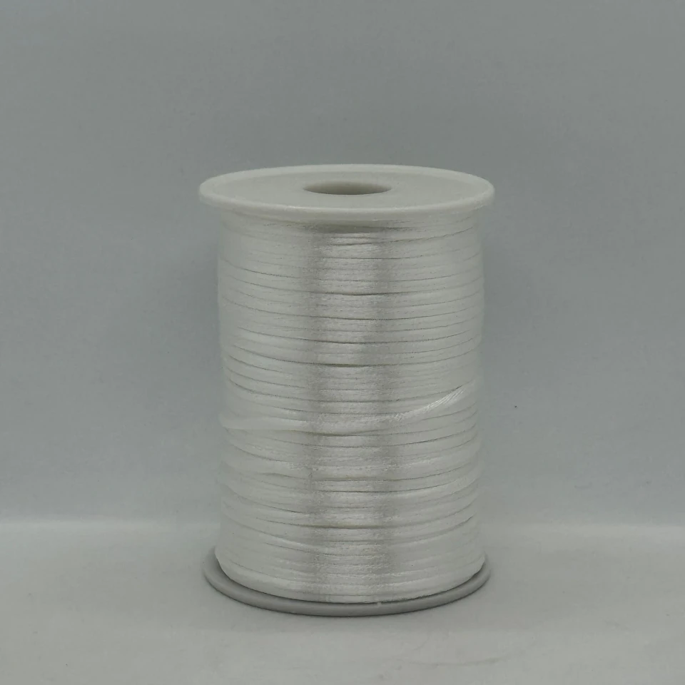 Атласная корсетная тесьма 2.3 мм (100 ярдов/91,44 м.), 13 айворі