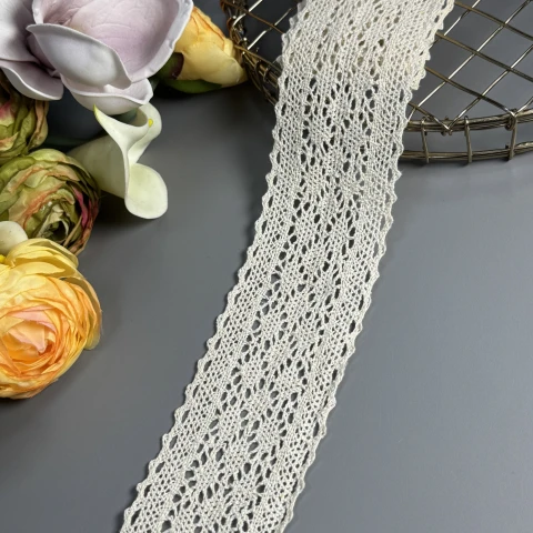 Мереживо макраме 5301 6 см.(100 ярдів/91,4 м), бежевий