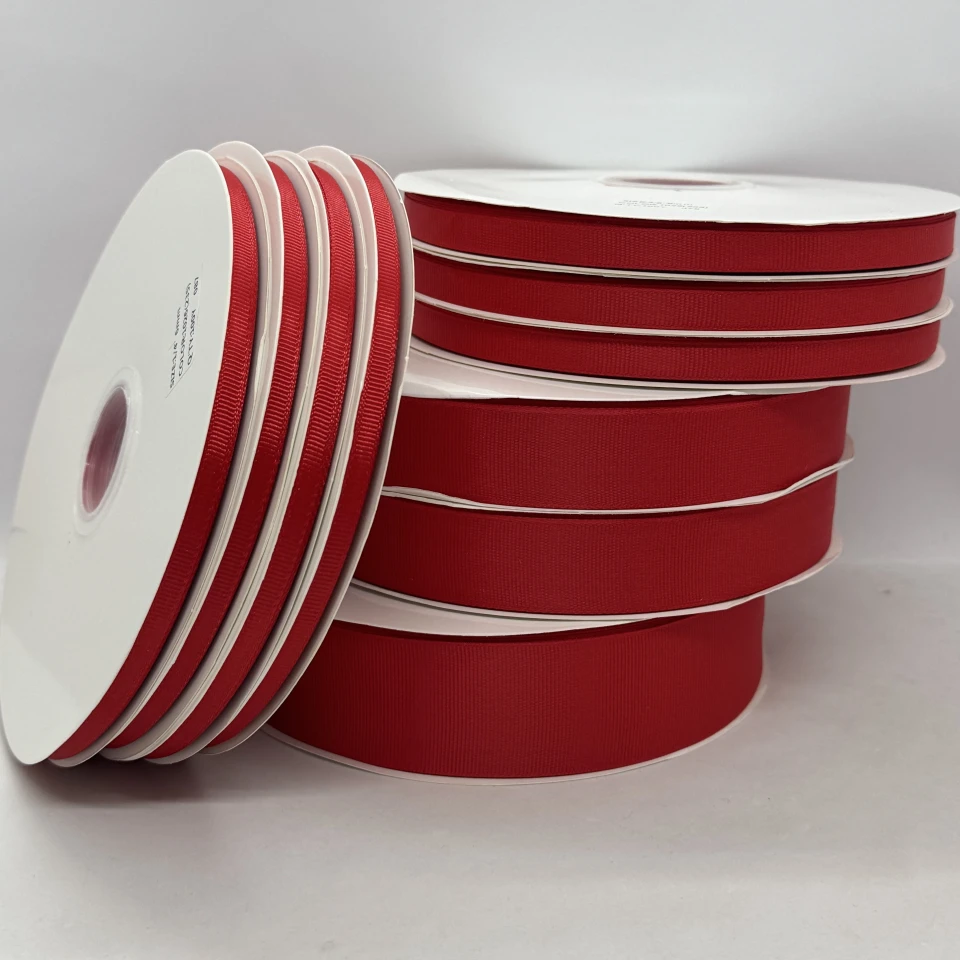 Стрічка репс 0.65 см (33*100 ярдів/91 м.), 1026 кармін