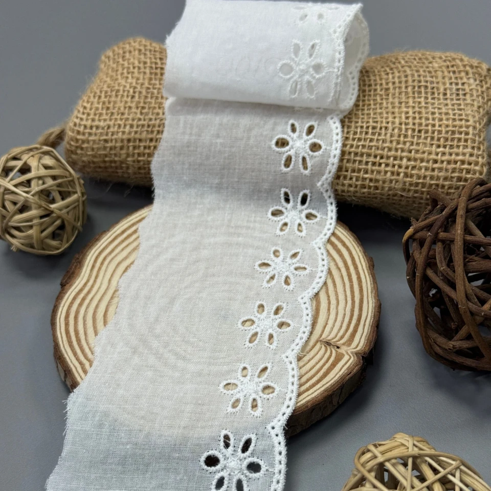 Мереживо прошва 5100 7 см.(150 ярдів/137,16 м.), білий