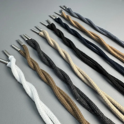 Шнурок в штани круглий (140 см), світло бежевий