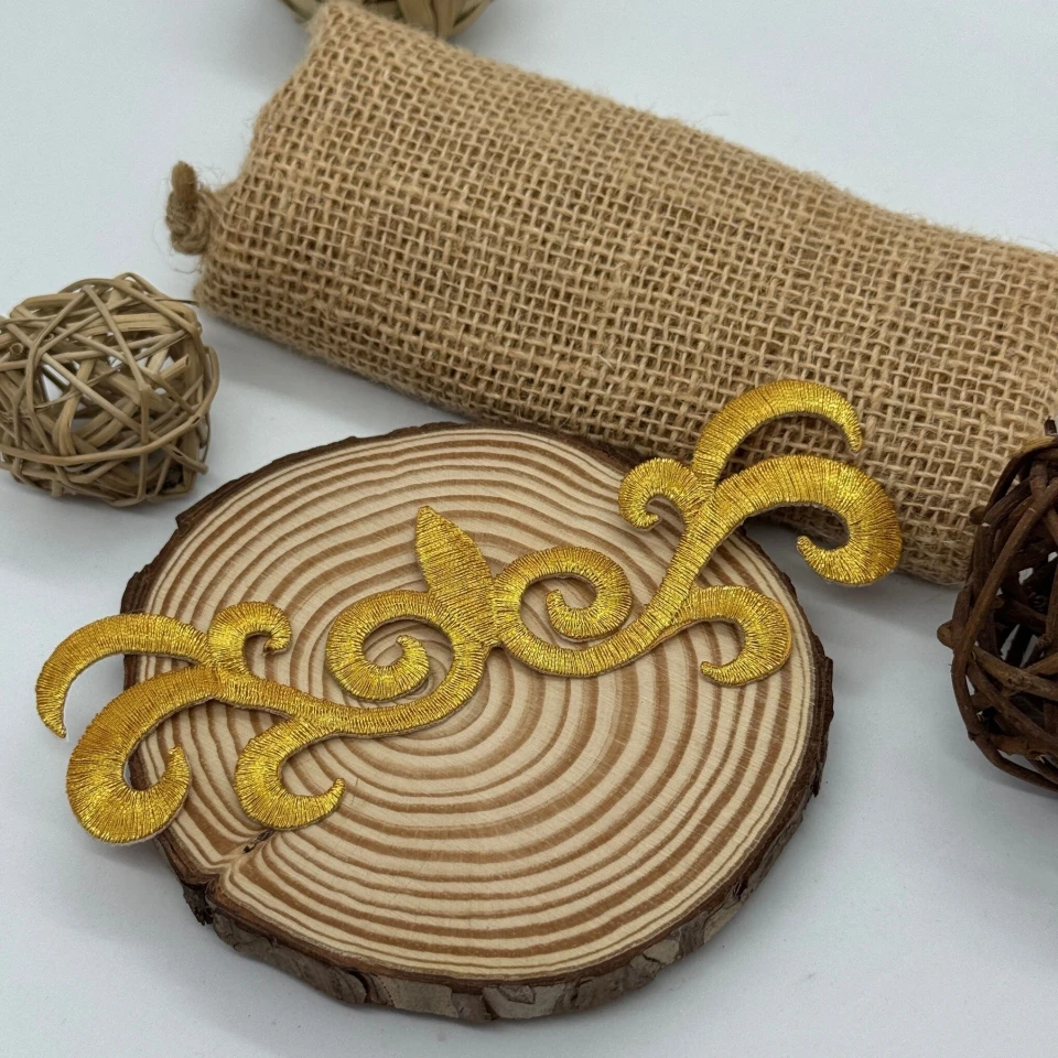 Аплікація клейова люрекс 3818 (20 шт.), золото