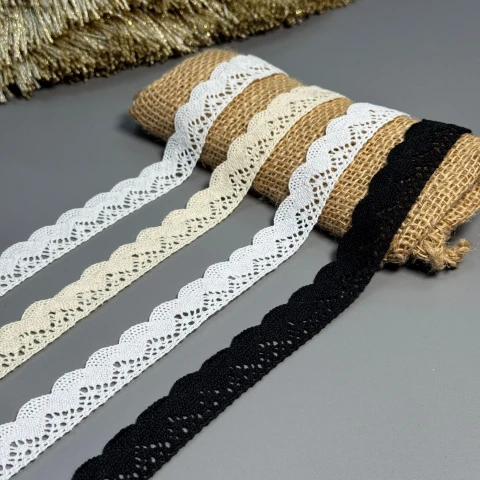 Мереживо макраме 11-5 2 см.(200 ярдів/182,8 м.), білий