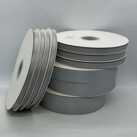 Стрічка репс 1 см (25*100 ярд/ 91 м.), 1003 світло сірий