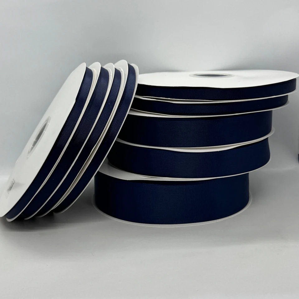 Стрічка репс 2,5 см (12*100 ярдів/91 м.), 1120 синій шкільний