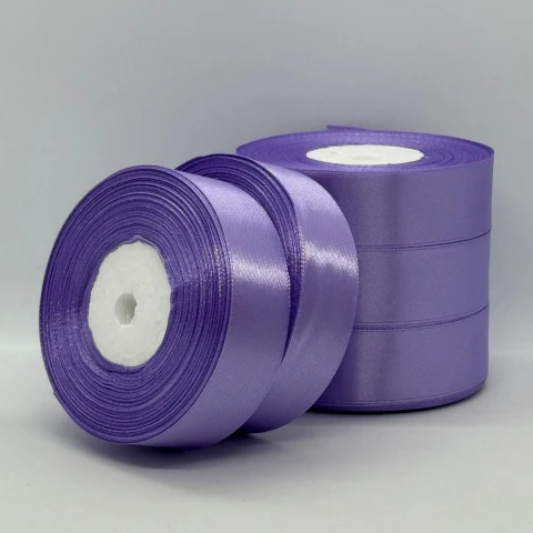 Стрічка атласна 2.5 см (5*36 ярдів), 21 сапфіровий