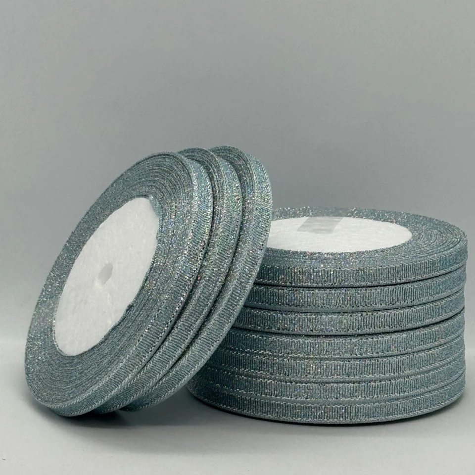 Тасьма парчева 0,6 см (10*25 ярдів/22,75 м.), 68 світлий блакитний