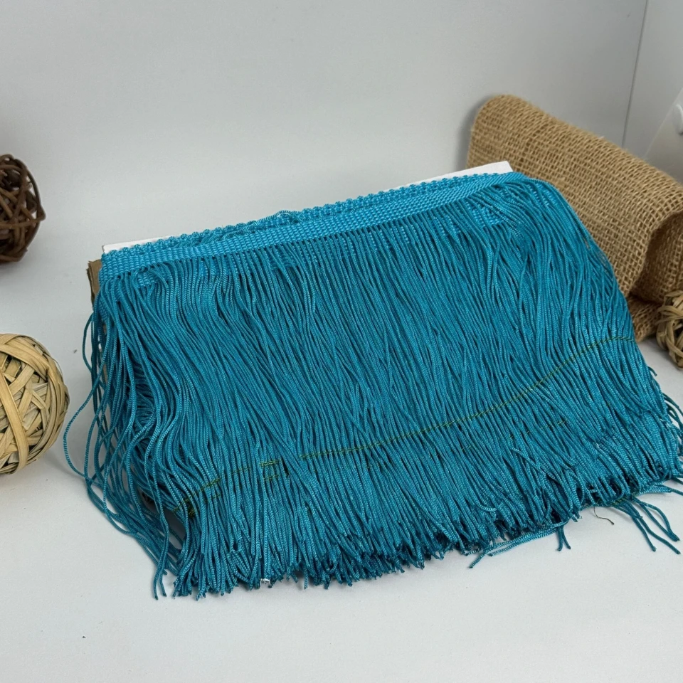 Бахрома танцювальна локшина 15 см (10 ярдів/9,14 м.), 20 бірюза