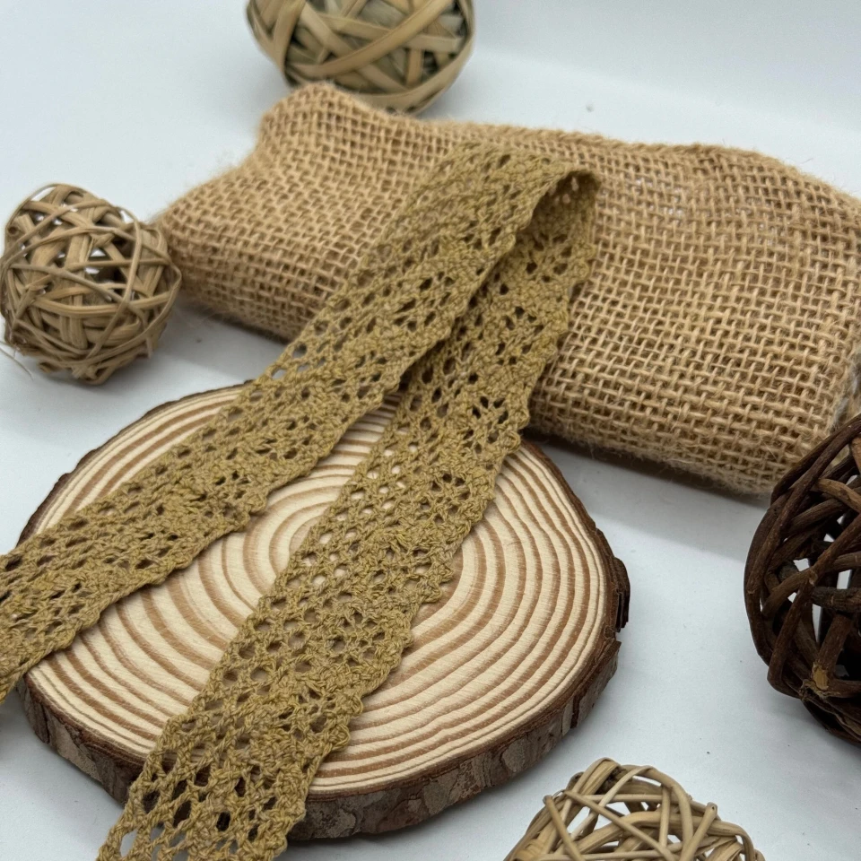 Мереживо макраме 8449 2,8 см (200 ярдів/182 м.), коричневий