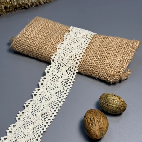 Мереживо макраме А 6474 4 см.(100 ярдів/91,4 м.), бежевий