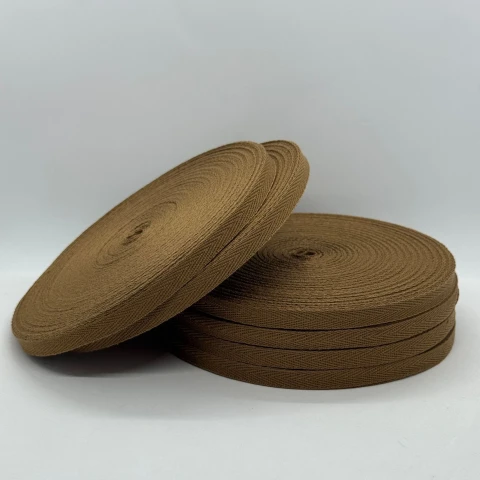 Стрічка кіпер 1 см (40) (40м.), 2244 теплий коричневий