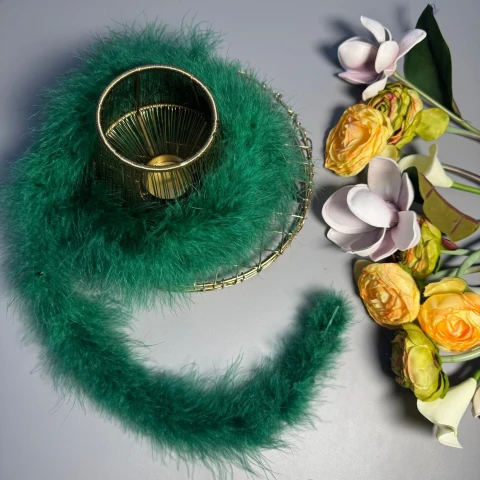 Пір'я боа 16 гр. (2 метра), 32 зелений