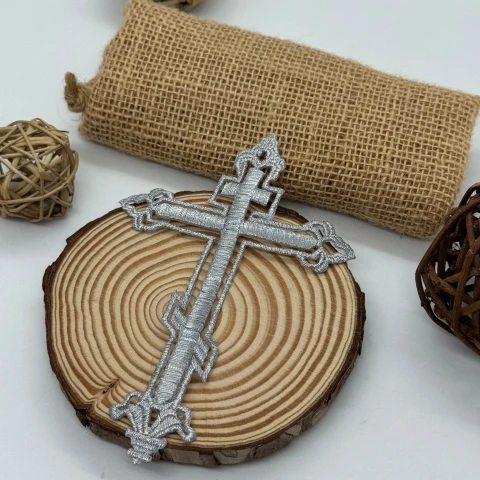 Аплікація клейова люрекс 3039 (20 шт.), срібло