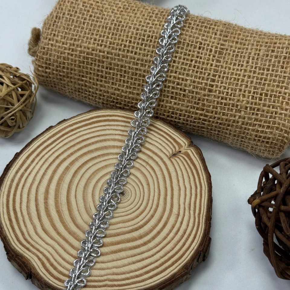 Тесьма люрекс 8794 (20 ярдов), серебро