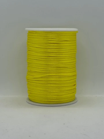 Атласная корсетная тесьма 2.3 мм (100 ярдов/91,44 м.), 55 светло-жёлтый