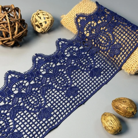 Мереживо поліестер 174 11,5 см.(19.5 метрів), синій