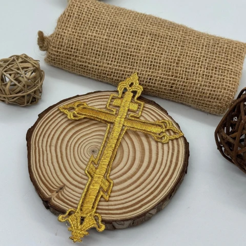 Аплікація клейова люрекс 3039 (20 шт.), золото