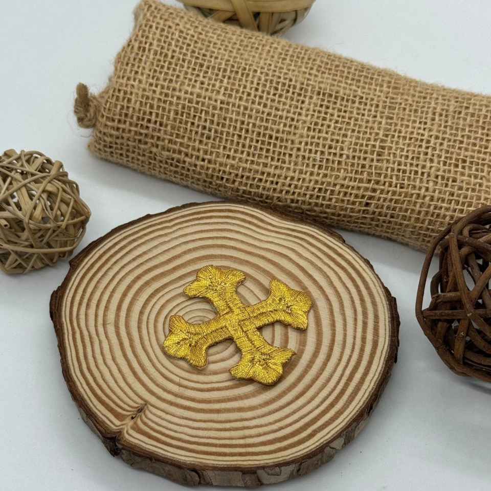 Аплікація клейова люрекс 3028 (50 шт.), золото