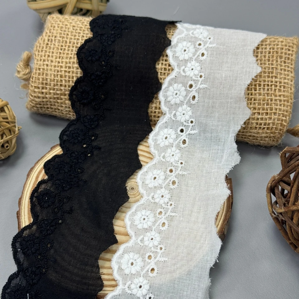 Мереживо прошва 10032 5,5 см(30 ярдів/27,4 м.), чорний