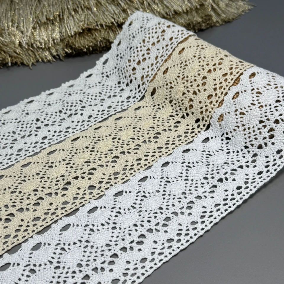 Мереживо макраме 7930 7,5 см.(50 ярдів/45,7 м), білий