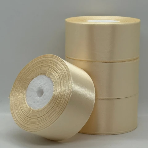 Стрічка атласна 4 см (5*36 ярдів) , 83 ніжно-персиковий