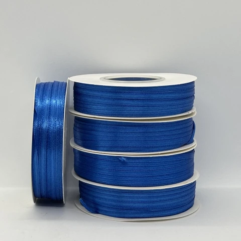 Стрічка атласна 0.3 см (5*100 ярдів), 40 синій