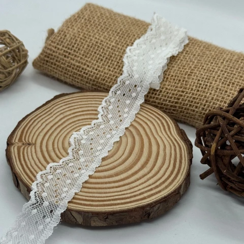 Мереживо стрейч 83044 (796 ярдів), білий