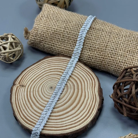 Тасьма люрекс 8789 (20 ярдів/18,28 м.), срібло